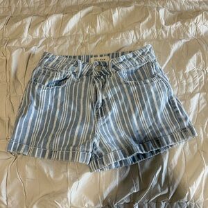 PacSun Striped Mom Shorts